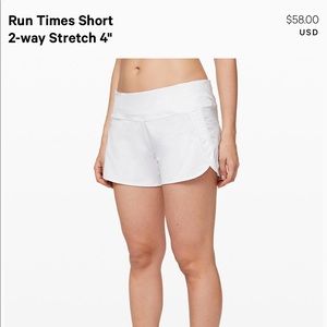 Lululemon - run times short